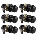 Interior Door Knobs Black Passage Matte 6 Pack Probrico Hallway Closet Keyless. Fixed Price $59.99.