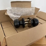 10 Pack Modern Passage Closet Door Knob Black Non Locking Interior Round Ball. Fixed Price $79.00.