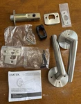 Emtek S20002STTSSRH Stuttgart Privacy Lever Set - Brushed Stainless Steel. Fixed Price $62.99.