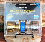 Legend Bed Bath Lockset Tulip Door Knob Brass Exterior Chrome Interior 809143. Fixed Price $16.72.