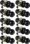 10-PACK Matte Black Door Knobs Privacy-lock Knob, Bed And Bath. Fixed Price $82.47.