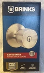 Brinks Keyed Exterior Entry Satin Nickel 2101-119 Pro Guard-new/open Box. Fixed Price $23.45.