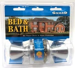 Nos! Guard Security Satin Chrome Bed & Bath Lockable Privacy Lockset, Interior. Fixed Price $18.99.