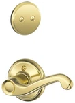 Schlage F94-FLA-LH Flair Left Handed One-sided Dummy Interior Brass. Fixed Price $57.05.