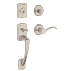 Baldwin Nautica, Front Entry Handleset With Interior Lever, Featuring Smartkey. Fixed Price $150.00.
