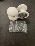 Emtek 805IWUS7 French Antique Reversible Dummy Door Knob - Ice White. Fixed Price $118.99.