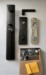 Baldwin EESANXSQUCQE112 Santa Cruz Full Plate Single Cylinder Keyed Handleset. Fixed Price $229.97.