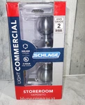 Schlage Commercial Orbit Storeroom Keyed Door Knob Satin Chrome F80 Csv 626. Fixed Price $31.00.
