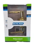 Schlage Flair Passage Door Lever Handle Bright Brass F10 605 Hall & Closet. Fixed Price $22.95.