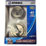 Brinks Single Cylinder Deadbolt Antique Brass Finish High Security Keyed Entry. Fixed Price $14.13.