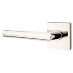 Emtek Stuttgart Left Handed Privacy Door Lever Set Square Rose, Polished Nickel. Fixed Price $78.99.