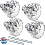 Amylove 2 Set Glass Door Knobs Mortise Style Fluted Crystal Antique. Fixed Price $50.61.