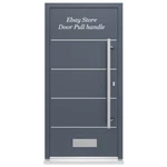 48" Long Door Pull Handle Offset Square 304 Stainless Steel Brushed. Fixed Price $275.00.