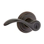 Pembroke Keyed Entry Lever Featuring Smartkey Security Venetian Bronze. Fixed Price $49.99.