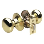 Master BC0403BOX Knob Lockset, Biscuit Style, Polished Brss. Fixed Price $21.22.