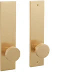 Signature Hardware 455659 Moceri Solid Brass Dummy Door Knob Set, Satin. Fixed Price $66.00.