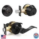 Knobonly 1 Entry Door Lever And Lock Set, Deadbolts Keyed Both Side. Fixed Price $64.48.