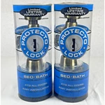 Protecto Lock Bed/bath Interior Door Knob Antique Brass Finish Turn Tulip. Fixed Price $13.99.