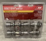 Ace Tulip Satin Stainless Steel Double Entry Door Kit (25420) Fs. Fixed Price $26.95.