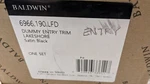 Baldwin Lakeshore Dummy Handleset Trim 6966.190.LFD Satin Black. See Desc. Fixed Price $299.00.
