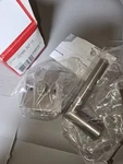 Kwikset Milan One Side Dummy Door Handle Lever Satin Nickel 91570-003. Fixed Price $14.00.