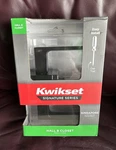 Kwikset Hall & Closet Black Matte Finish Singapore Lever 97200-899. Fixed Price $14.30.