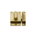 Emtek 2270US7 Cabinet Latch French Antique Brass Complete W/ Strike - Open. Fixed Price $14.25.