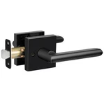 Hosom Matte Black Square Door Lever Handle Passage Interior Lock Heavy Duty New. Fixed Price $27.99.