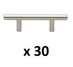 *30* Gliderite 2-1/2 In. Center-to-center Stainless Steel Finish Bar Pulls *new*. Fixed Price $29.99.