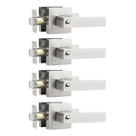 Probrico Keyed Alike Entry Lever Door Locks Satin Nickel Finish Square. Fixed Price $112.11.