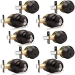 Probrico 5 Pack -oil Rubbed Bronze Entry Knob And Single Cylinder. Fixed Price $99.49.