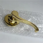 Design House Scroll Lockset Polished Brass Gold Door Lever, Reversible. Fixed Price $19.99.