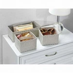 Interdesign Chevron Fabric Closet/dresser Drawer Storage Organizer, 2 Pack.. Fixed Price $10.99.