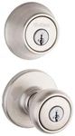 Kwikset 690TS Nickel Tylo Smartkey Single Cylinder Knobset & Deadbolt Combo Pack. Fixed Price $42.79.