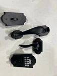 Emtek E451211FB Rustic Modern Electronic Keypad Handleset - Flat Black. Fixed Price $419.99.