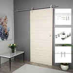Sliding Door Hardware Kit 72" Stainless Steel Silver. Fixed Price $178.49.