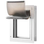 Pet Door, 14.25" X 21.1" Metal Frame With Lock And 3-FLAP System, Weatherproof. Fixed Price $149.99.