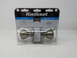 Kwikset Brass Interior Locking Door Knob Metal 300T 5CP Bbpkg Unpunched. Fixed Price $10.00.