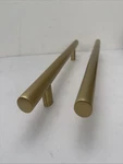 Signature Hardware SH552105 Kobe 12" Center Back To Door Pull -satin Brass. Fixed Price $250.00.