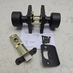 Miseno HLK0904U19 Passage Door Knob Set W/square Rose Shaker Matte Black. Fixed Price $24.99.