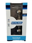 Schlage Satin Nickel Georgian Privacy Bed & Bath Door Knob F40 619. Fixed Price $21.95.