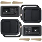 Apperfit Exterior & Interior Door Handles W/keepers Compatible With Black. Fixed Price $46.51.