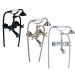 Clawfoot Bathtub Faucet Wall Mount With Hand Shower Set Filler System. Fixed Price $52.00.
