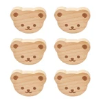 Morobor 6PCS Bear Shaped Wooden Knobs Single Hole Beech Handles Polished.... Fixed Price $25.04.