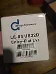 Design Hardware Lever Escutchron Trim LE-08 US32D Entry-flat Lvr. Fixed Price $125.00.