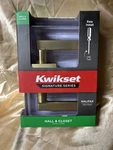 Kwikset Hall & Closet Satin Brass Finish Halifax Lever 97200-923. Fixed Price $15.70.