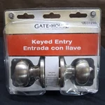 Gatehouse Keyed Entry #0037249 Model TFX200 Satin Nickel Door Knob. Fixed Price $19.03.