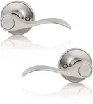Probrico 2 Pack Dummy Door Lever - Wave Style French Handle Satin Nickel. Fixed Price $26.61.
