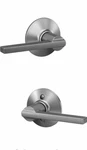 (lot Of 6) Schlage F10 626 Latitude Door Lever Passage Lock Satin Chrome. Fixed Price $50.00.