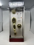 Kwikset Dakota Polished Brass Single Cylinder Handleset W/ Tylo Knob & Smartkey. Fixed Price $69.98.